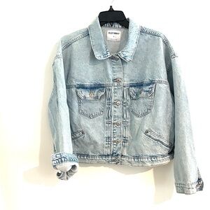 Old Navy Light-Wash Trucker Jean Jacket for Women